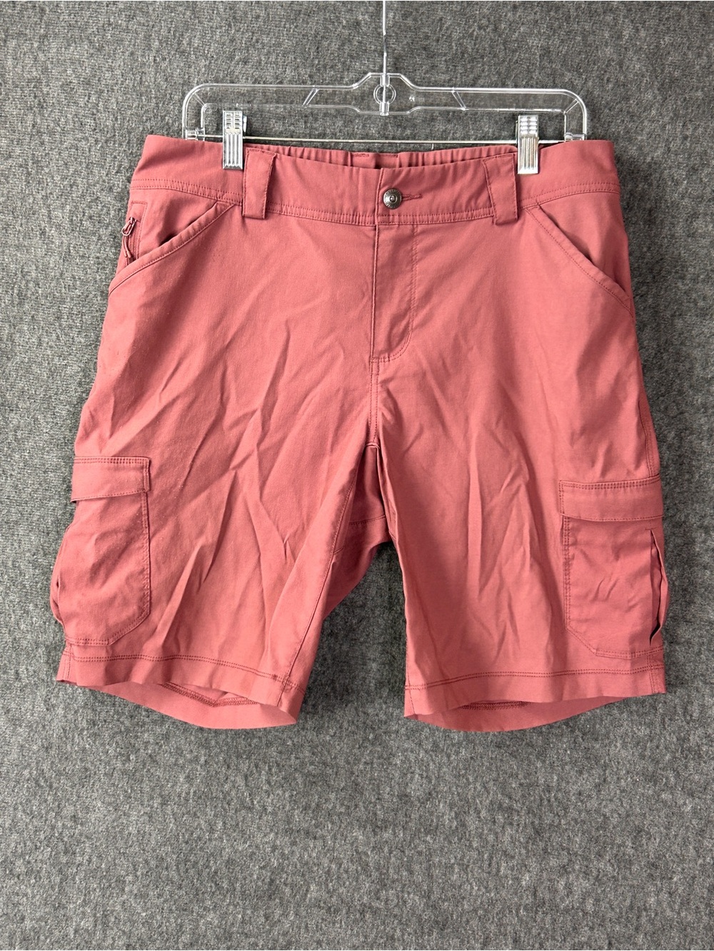 Duluth Trading Co Shorts Womens 10 Pink Hiking Cargo Quick Dry Stretch Outdoor
